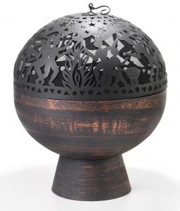 26" Fire Bowl with Full Moon Party FireDome